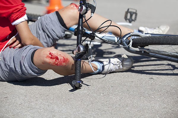 Cyclist hurt after road traffic crash